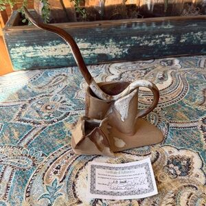 Signed Studio Pottery Sculpture Western Teapot 2007 SD Smith Ceramic Art